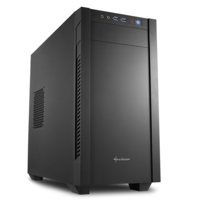 Caja sharkoon s1000 matx 2xusb 3.0 sin fuente negra