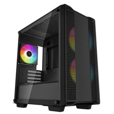 Caja ordenador gaming deepcool cc360 negro m – atx 1 x usb 3.0 1 x usb 2.0 3 x 120mm
