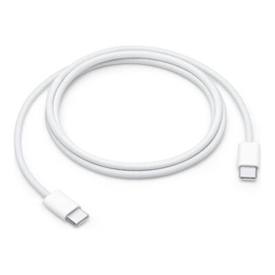 Cable usb tipo c apple 1m – macho – macho – blanco