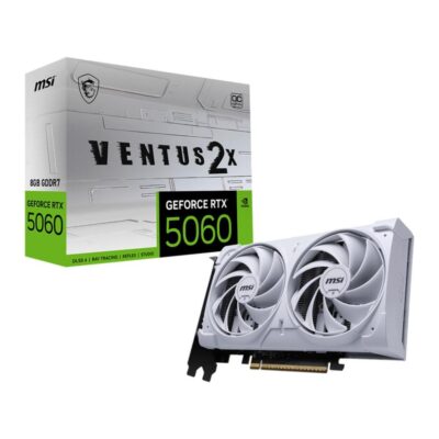 Tarjeta grafica msi rtx 5060 8g ventus 2x oc white gddr7