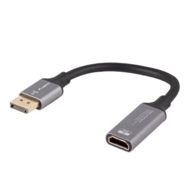 Adaptador 8k displayport a hdmi lanberg 20cm – macho – hembra