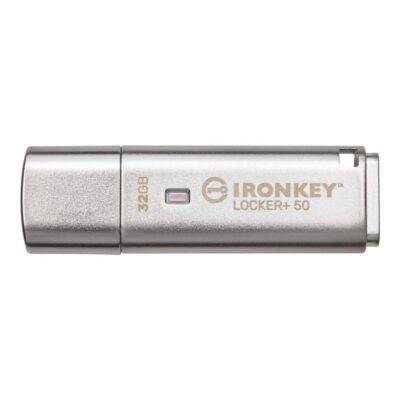 Memoria usb 3.2 kingston 32gb ironkey locker+50