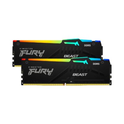 Memoria ram ddr5 32gb 2x16gb kingston – 6000mhz – pc5 48000 – fury beast rgb – cl36