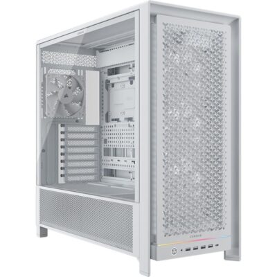 Caja ordenador gaming corsair frame 5000d rs atx cristal templado blanco