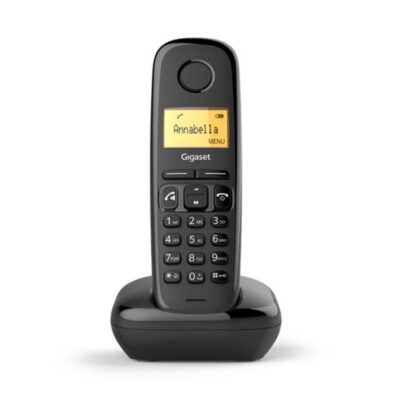 Telefono fijo inalambrico gigaset a270 negro 80 numeros agenda – 10 tonos