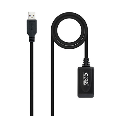 Cable prolongador nanocable con amplificador usb 3.0 usb – a – m – usb – a – h 5 m