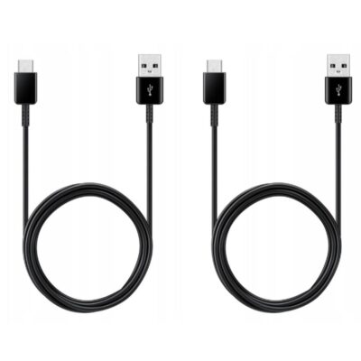 Cable usb tipo c a usb tipo a samsung 1.5m – macho – macho – negro 2 unidades