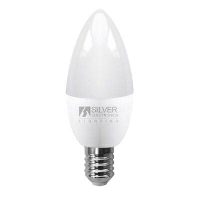 Bombilla led silver electronic eco vela 5w=35w – e14 – 3000k – 436 lm – 160º – luz calida – a+