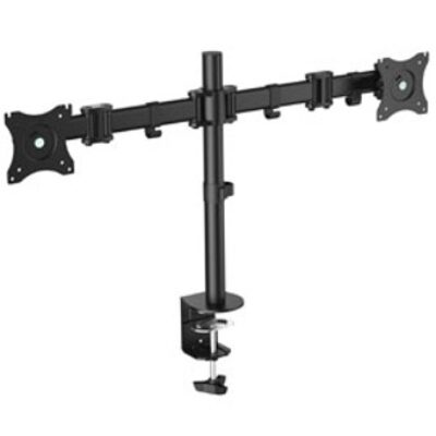 Soporte doble pantalla equip 13 pulgadas – 27 pulgadas inclinable giratorio 360º max 8 kg vesa max 100×100
