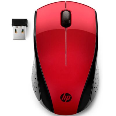 Raton inalambrico hp optico wireless 220 rojo