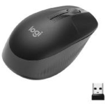 Mouse raton logitech m190 full size optico wireless inalambrico gris marengo