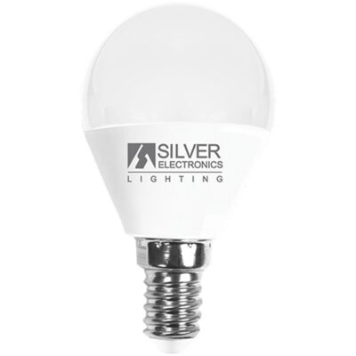 Bombilla led silver electronic esferica decorativa 7w=70w – e14 – 5000k – 620 lm – luz blanca – a+