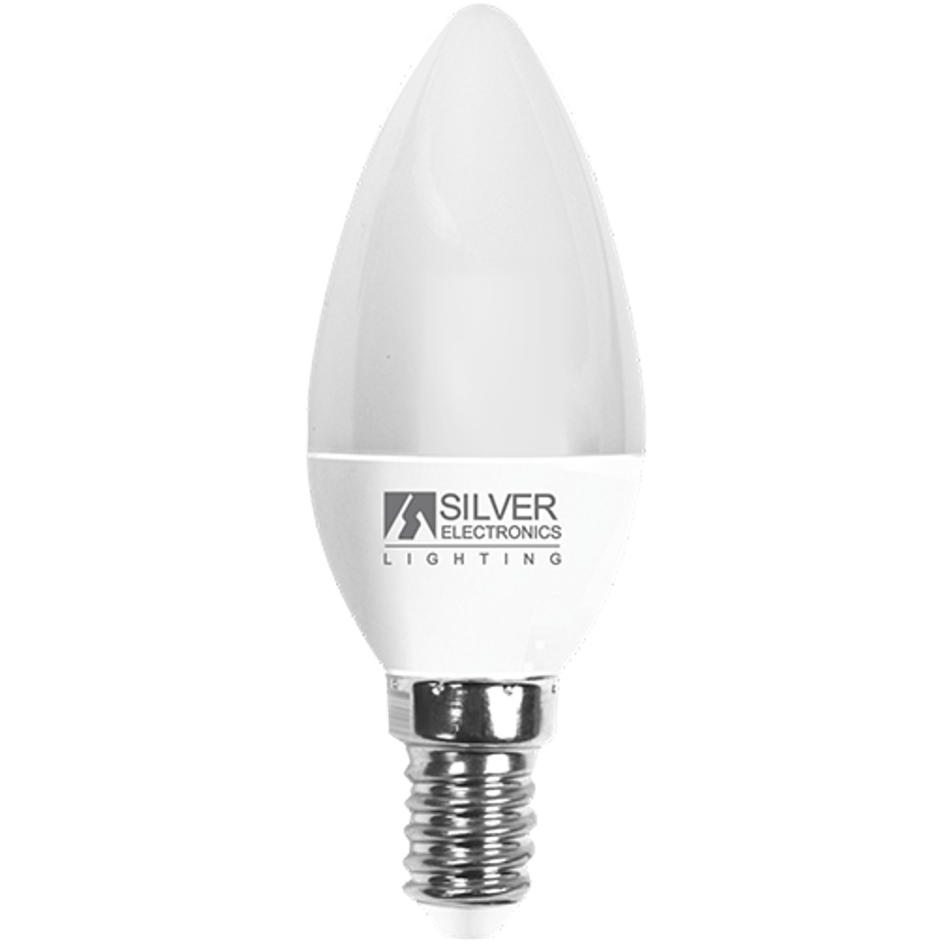 Bombilla led silver electronic vela decorativa 7w=70w - e14 - 5000k - 620 lm - luz fria - a+