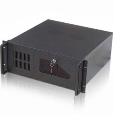 Caja servidor tooq rack 19 pulgadas 4u 406 negra sin fuente ventana transparente