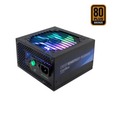 Fuente de alimentacion coolbox deep energy rgb600 – 600w 80+ bronze gaming rgb