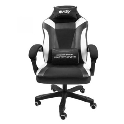 Silla gaming fury avenger m+ negra – blanca