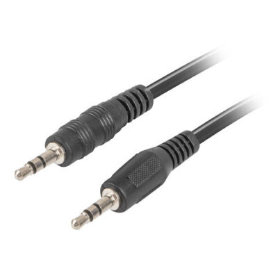 Cable estereo lanberg jack 3.5mm macho – jack 3.5mm macho 1.2m negro