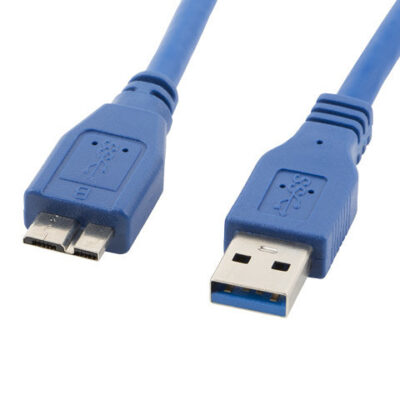 Cable usb lanberg 3.0 macho – micro usb macho 0.5m azul