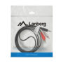 Cable estereo lanberg mini jack 3.5mm - 2x rca macho 1.5m