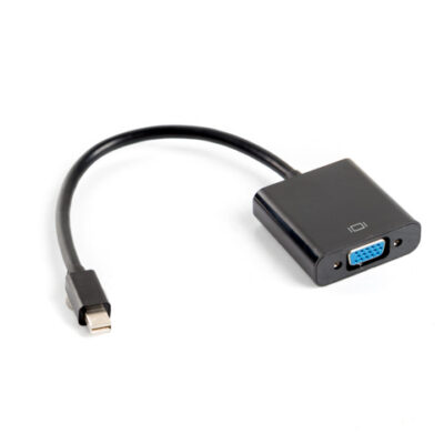 Adaptador lanberg minidisplayport macho – vga hembra 20cm negro