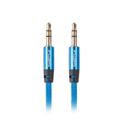 Cable estereo lanberg jack 3.5mm macho – jack 3.5mm macho 1m azul