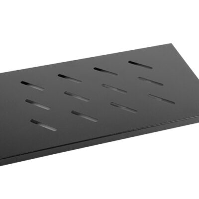 Bandeja fija lanberg 1u 465×315 mm hasta 120 kg rack de 19 negro