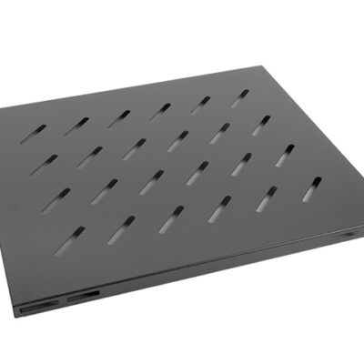Bandeja lanberg fija 1u 465×500 mm hasta 120 kg rack de 19 negro