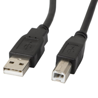 Cable impresora lanberg usb a – usb b macho – macho negro 1 m