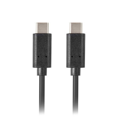 Cable usb lanberg 2.0 macho – usb tipo c macho 1.8m negro