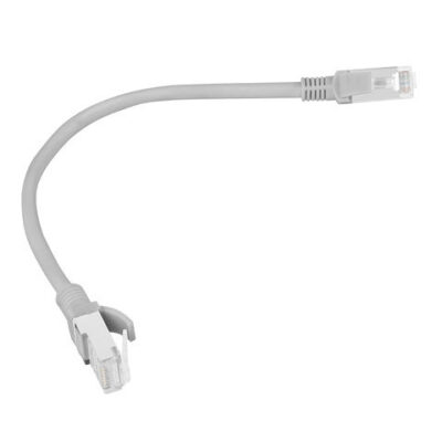 Cable red lanberg latiguillo cat.6 utp 0.25m gris fluke passed