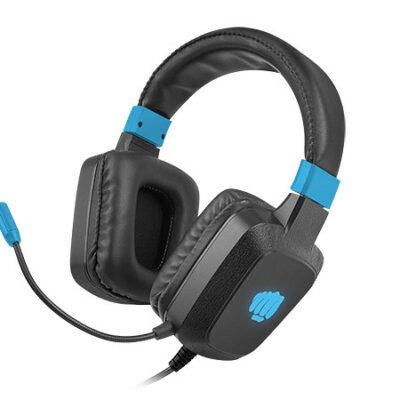 Auriculares gaming fury raptor rgb negro – azul