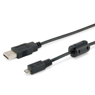 Cable usb 2.0 equip tipo a – micro usb tipo b 1.8m con ferrita