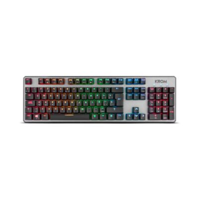 Teclado gaming krom kernel usb retroiluminado mecanico negro