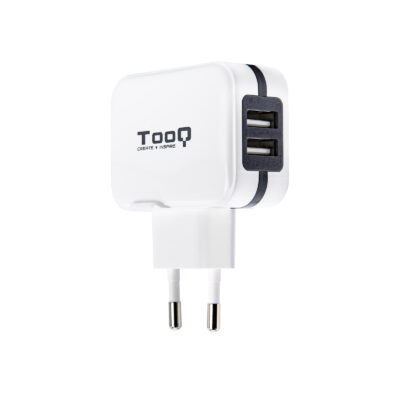 Cargador pared usb tooq tqwc – 11s02wt 2xusb 3.4 blanco