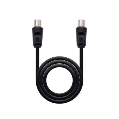 Cable antena tv nanocable 75 ohm m – h 1.8 m – negro