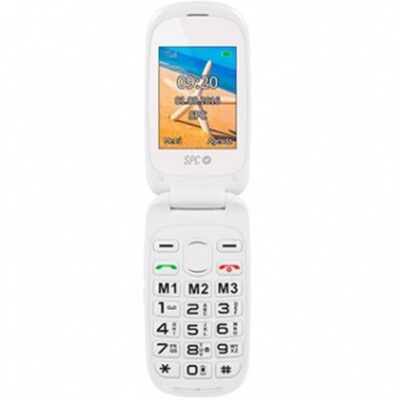 Telefono movil spc harmony white tipo tapa – dual sim – 24 – microsd – radio fm – bluetooth