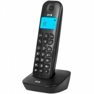 Telefono inalambrico dect digital spc air negro pantalla retroiluminada – 20 nombres y numeros