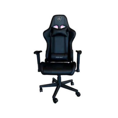 Silla gaming keep out racing pro rgb incluye cojines cervical y lumbar