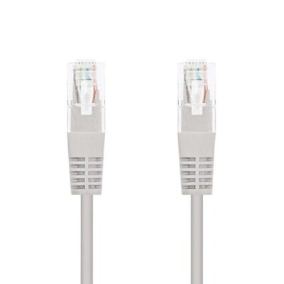 Cable red nanocable latiguillo rj45 utp cat6 0.5m gris 50cm