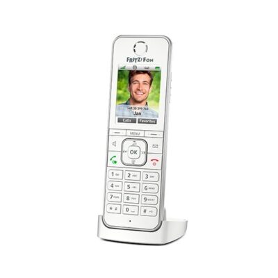Telefono inalambrico dect digital fritz! c6 blanco – pantalla color – manos libres