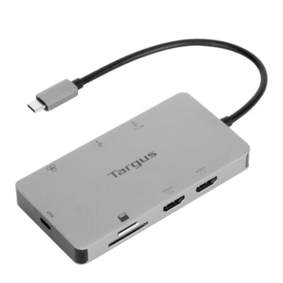 Docking station targus tipo c a 2x hdmi 2.0 2x usb – a plata