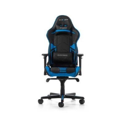 Silla gaming dxracer racing pro black – blue incluye cojines cervical y lumbar – gc – r131 – nb – v2