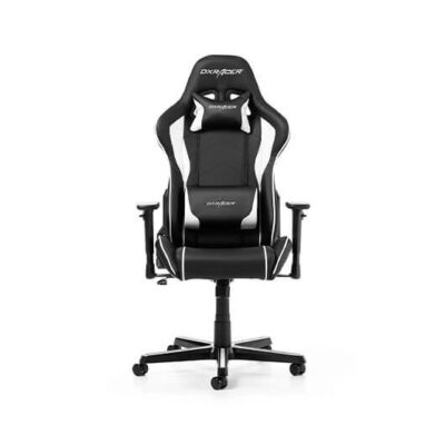 Silla gaming dxracer formula black – white incluye cojines cervical y lumbar – gc – f08 – nw – h3