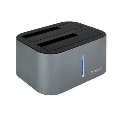 Docking station tooq hdd – sdd 2.5 pulgadas – 3.5 pulgadas sata clona discos sin pc – doble bahia – usb 3.0 – 3.1