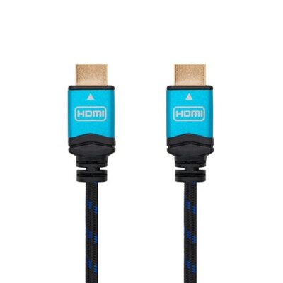 Cable hdmi (a) to hdmi (a) 4k 1.5m nanocable black m – m – 60hz – 18gbps – v2.0 – trenzado
