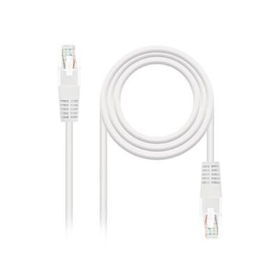 Cable red nanocable latiguillo rj45 utp cat6 1m blanco