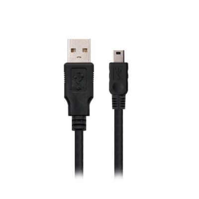 Cable usb(a) 2.0 a mini usb(b) nanocable 1.8m – macho – macho – negro