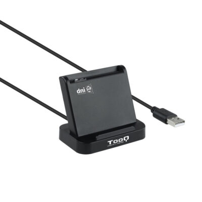 Lector de tarjetas externo tooq tqr – 220b dnie vision usb 2.0 negro