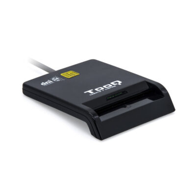 Lector de tarjetas externo tooq tqr – 211b dnie sim usb – c negro