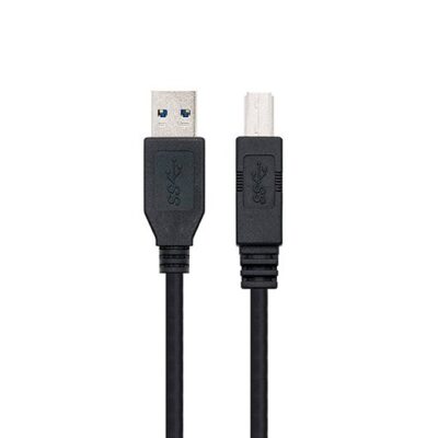 Cable usb tipo a 3.0 a usb tipo b 3.0 nanocable 2m negro macho – macho